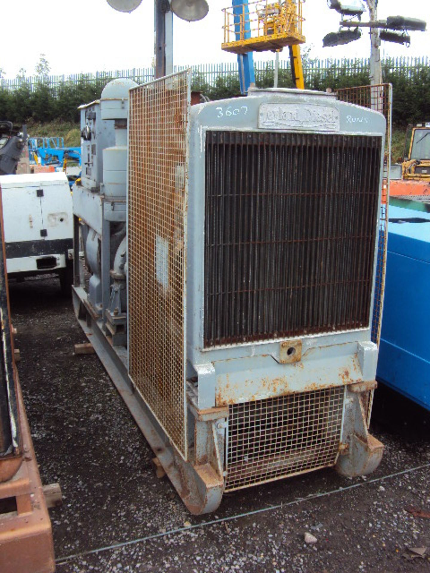 LEYLAND 110kva skid mounted open generator (RUNS)