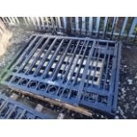 Set of double driveway gates & single gate c/w posts