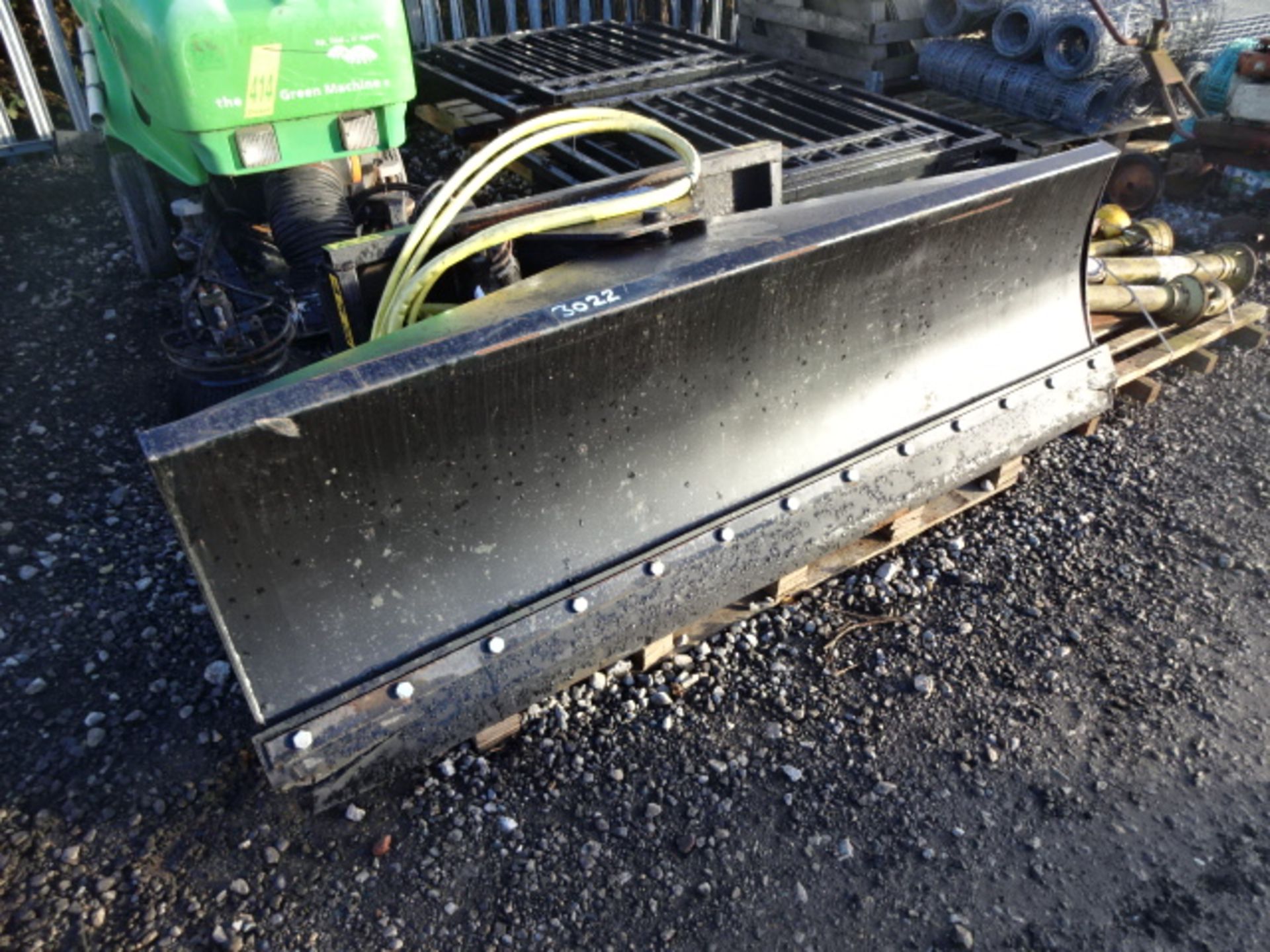 WHITES 6' 6'' hydraulic snow plough to suit skid steer