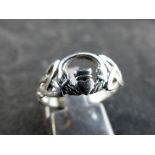 Sterling silver claddagh ring