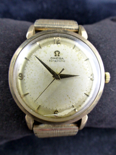Omega 9 ct gold gents wristwatch on expa - Image 2 of 3