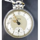 Chrome Smiths Empire pocket watch. Worki