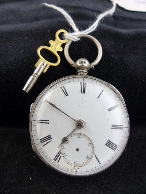 London hallmarked key wind silver pocket