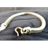 925 silver snake bracelet. L:19 cm. 38g.