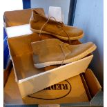 Box of as new gents footwear including safety work boots