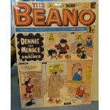 Modern reproduction Beano comic poster on canvas