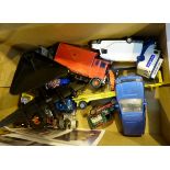 Quantity of play worn diecast toys including Corgi