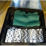 Jack Daniels boxed poker set