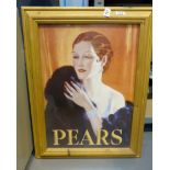 *** WITHDRAWN *** - Pine framed pears lady print