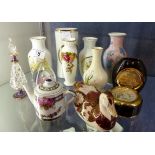 Small selection of ceramic and glass including Worcester