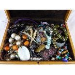 Collection of costume jewellery with box 2.