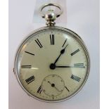 Gents fine silver pocket watch