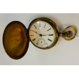 Plated pocket watch movement marked Grangin Watch Co New York,