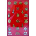 23 military cap badges including 14th Kings Hussars,