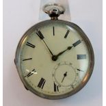 Silver Waltham pocket watch case hallmarked 1881