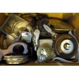 Box of clock parts,