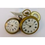 Three plated gents pocket watches