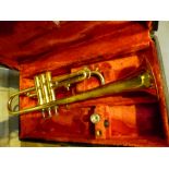 Zenith brass trumpet with mouthpiece and case
