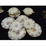 Crown Devon fieldings dinnerware pattern number 1001 including tureens