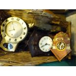 Four vintage clocks