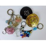 Box of ladies compact and handbag ornaments