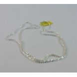 Silver diamond cut chain L: 45 cm - NEW