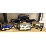 Six boxed Maisto 1/24 scale rally and racing car models