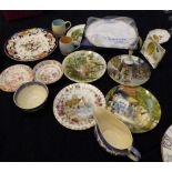 Mixed quantity of ceramics including Masons, Royal Albert etc.