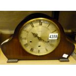 Smiths mechanical Westminster chiming mantel clock made in England