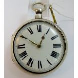 Pair cased pocket watch marked London 1880 with Waltham movement