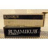 Rummikub classique game with 106 ivory style hand painted tiles and accessories