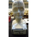 Large Phrenology head H: 40cm