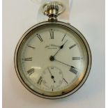 Waltham pocket watch with screw back,