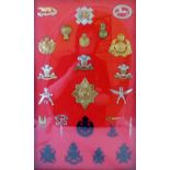 24 military cap badges including SAS, Queens Own Yeomanry and Flint and Denbeigh Yeomanry,