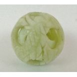 Oriental jade carved puzzle ball.