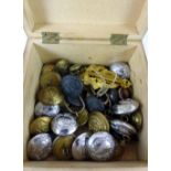 Collection of uniform buttons etc