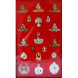 20 military cap badges including London RFA brigade, first Hants RGA brigade,