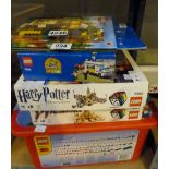 Large collection of Lego building bricks including Harry Potter sets etc