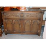 Vintage Old Charm sideboard -  two drawers over cupboards,
