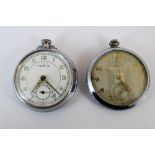 Two crown wind pocket watches A/F