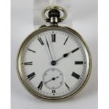 Continental 935 silver crown wind pocket watch