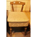 Sewing chair with lifting lid