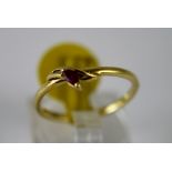 18 ct ruby ring,