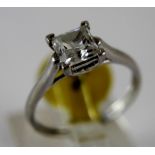 Platinum CZ ring,