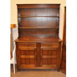 Priory style two drawer over cupboard Welsh dresser