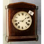 Wooden cased mantle clock