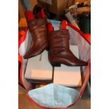 Large bag of ladies Swiss made Bally shoes,