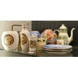 Quantity of vintage china including Chokin ware