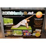 Zone family fit mat based fitness and gaming system