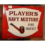 Players Navy Mixture original double sided enamel sign